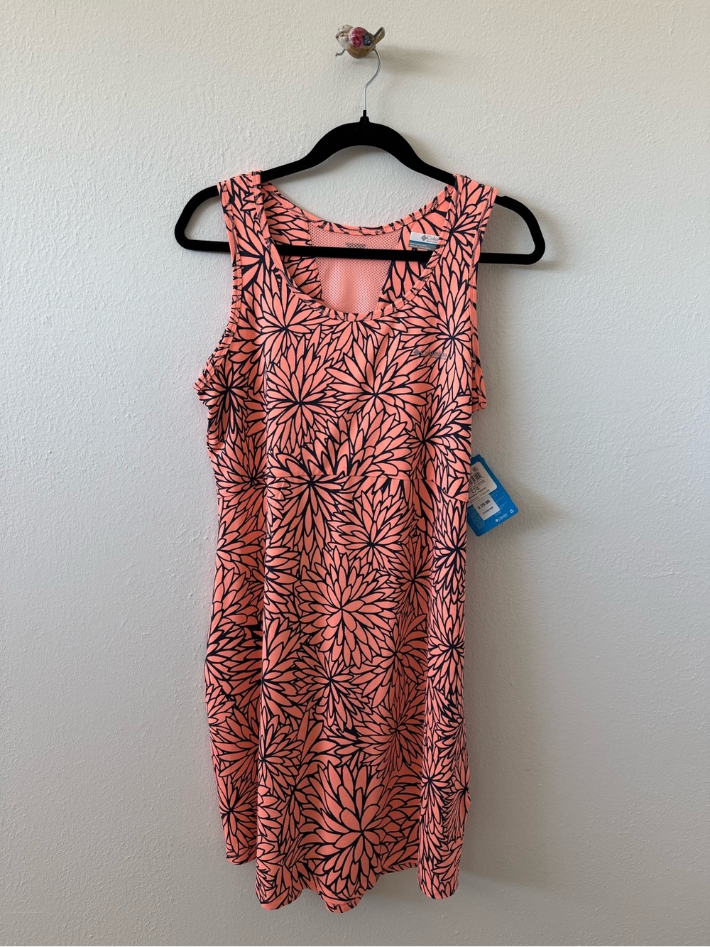 Coral Floral Tank Dress - Columbia